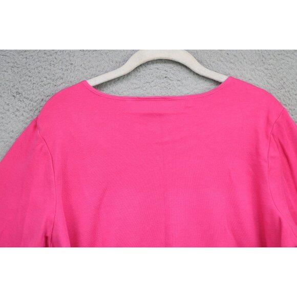 Quacker Factory Embroidered Rhinestones 3/4 Sleeve Tunic-Large-Cottagecore - Picture 13 of 13